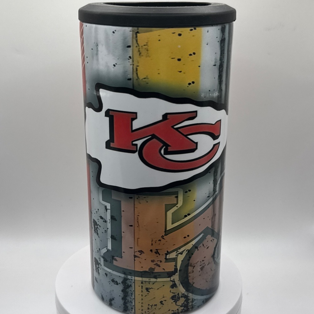 Chiefs 4-in-1 Can Cooler | Stainless Steel Tumbler for Bottles, Cans & Drinks